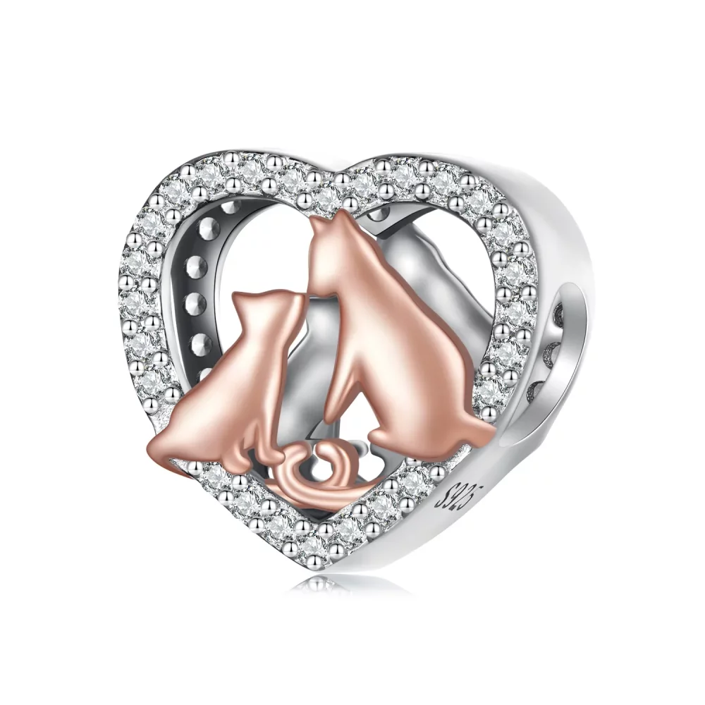 Pandora Style Pocałuj Kotka Charm - SCC2517