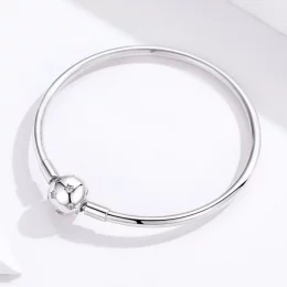 Bransoletka Bangle Typu Pandora Ciche serce - SCB144