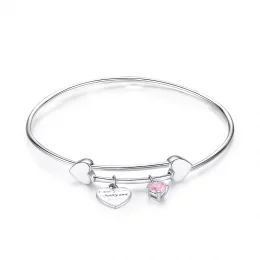 Bransoletka Bangle Typu Pandora Obietnica miłości - SCB124