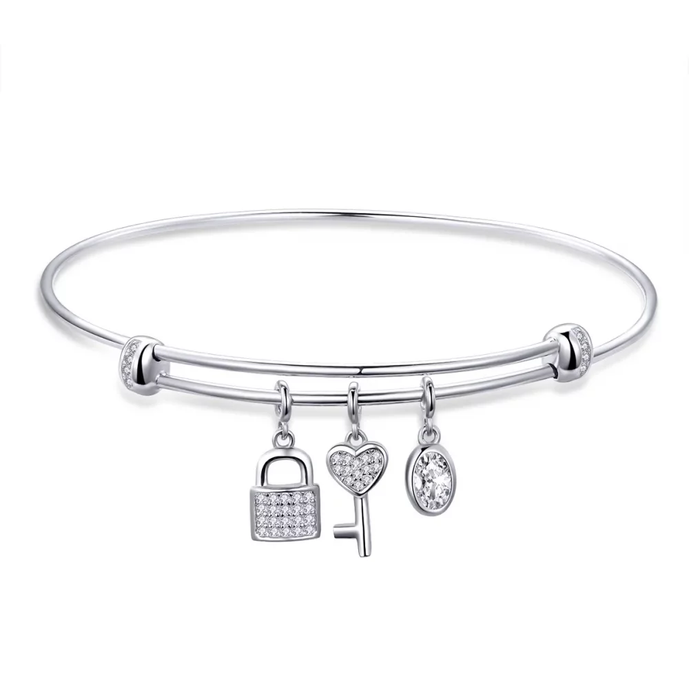 Bransoletka Bangle Typu Pandora Piękna obietnica - SCB119