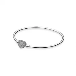 Moments Always in My Heart Silver Bangle - Pandora PL