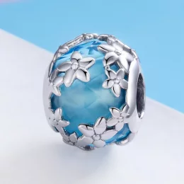 Charms Typu Pandora Akwamaryn Spowiedź Daisy - SCC878