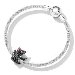 Charms Typu Pandora Anioł Kot - SCC2299-BK