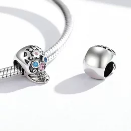 Charms Typu Pandora Ażurowa czaszka - BSC524