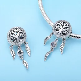 Charms Typu Pandora Ażurowy łapacz snów - SCC723