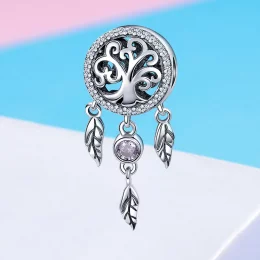 Charms Typu Pandora Ażurowy łapacz snów - SCC723