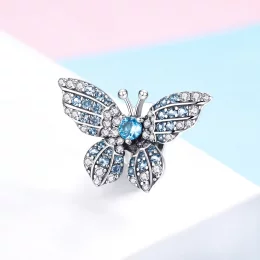 Charms Typu Pandora Brokatowy Motyl - BSC061