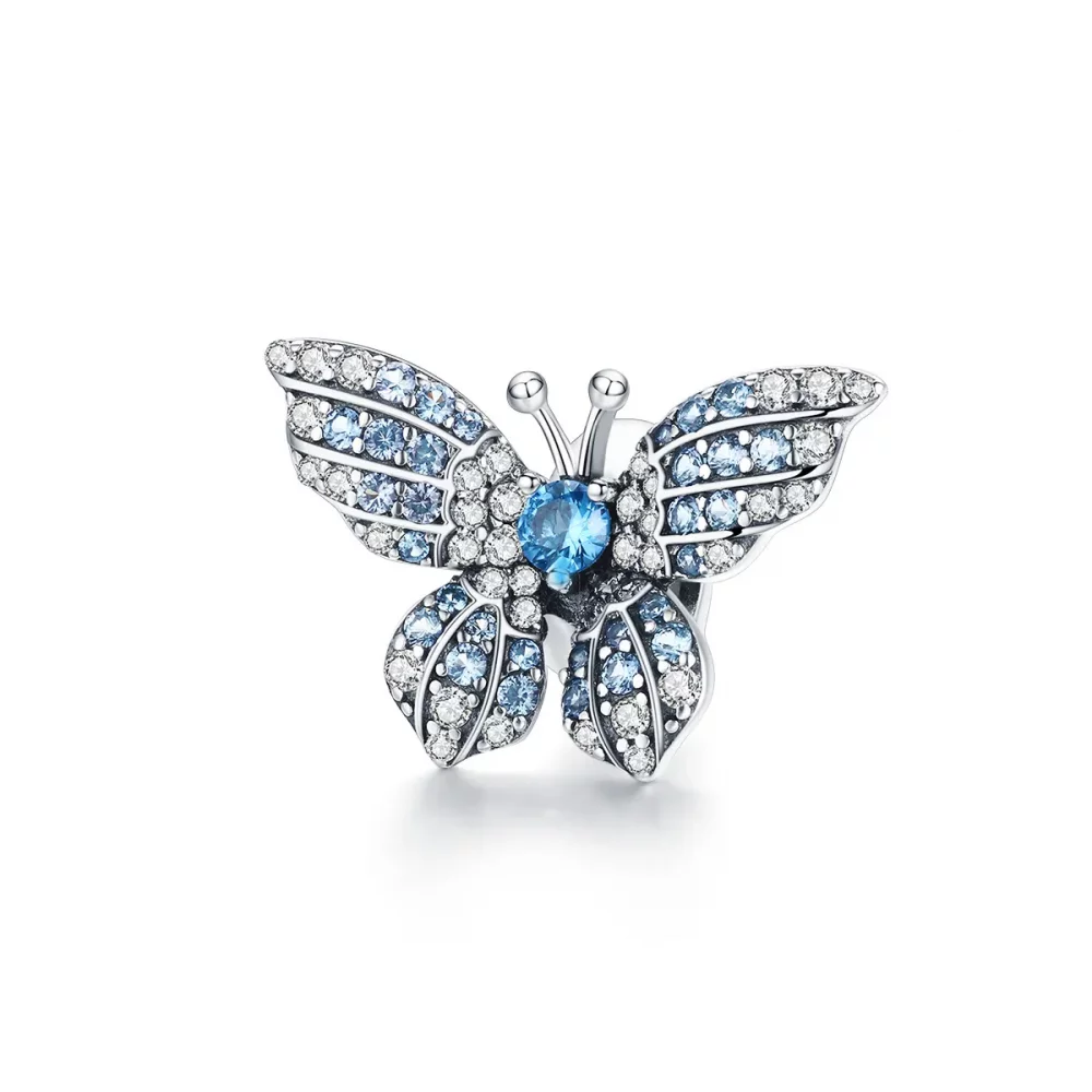 Charms Typu Pandora Brokatowy Motyl - BSC061