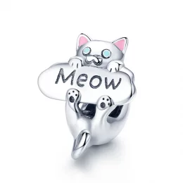 Charms Typu Pandora Butelka perfum Naughty Cat - SCC874