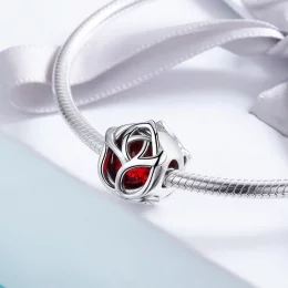 Charms Typu Pandora Czerwone róże - SCC568