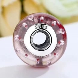 Charms Typu Pandora Czerwone szkło Murano - SCZ027