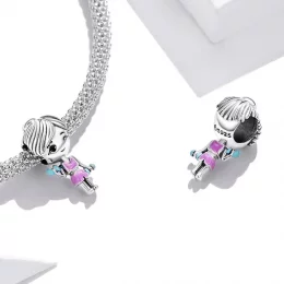 Charms Typu Pandora dziewczyna fitness - BSC488