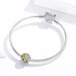 Charms Typu Pandora Eleganckie liście miłorzębu - BSC334