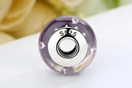 Charms Typu Pandora Fioletowe szkło Murano - SCZ001