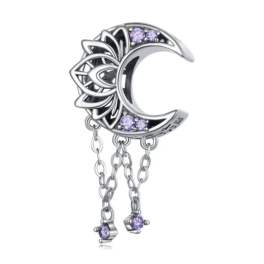 Charms Typu Pandora Frędzel księżycowy - BSC636