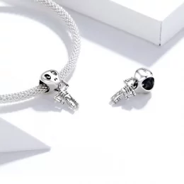 Charms Typu Pandora Halloweenowy człowiek z czaszką - SCC1617