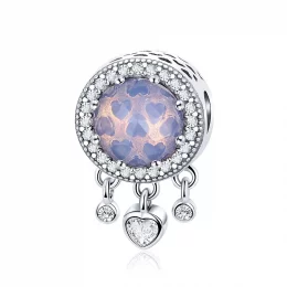 Charms Typu Pandora jasne serce - SCC999