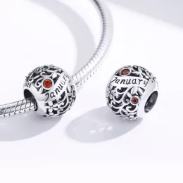 Charms Typu Pandora Kamień narodzin w styczniu - SCC1385-1