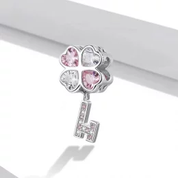 Charms Typu Pandora Klucz koniczyny serca - SCC2123