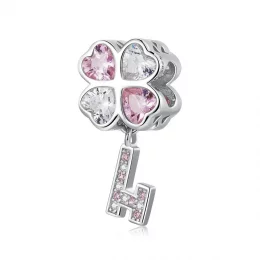 Charms Typu Pandora Klucz koniczyny serca - SCC2123