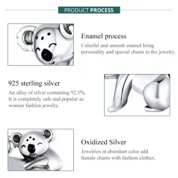 Charms Typu Pandora Koala z dzieckiem - BSC260