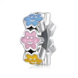 Charms Typu Pandora Kolorowa chmura Smiley Face - SCC2188