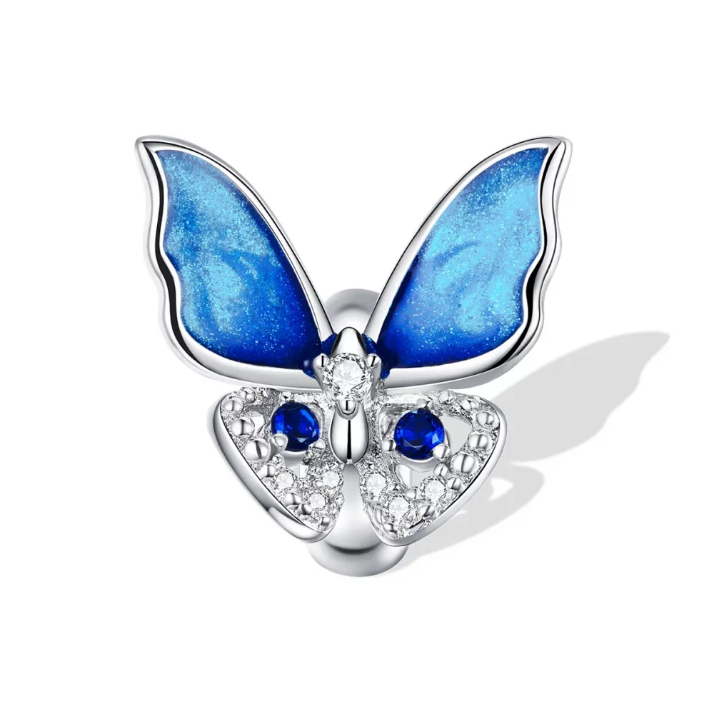 Charms Typu Pandora Kolorowy motyl - BSC405