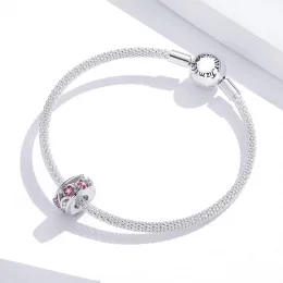 Charms Typu Pandora Koraliki Kwiat Śliwy - BSC255