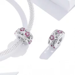 Charms Typu Pandora Koraliki Kwiat Śliwy - BSC255