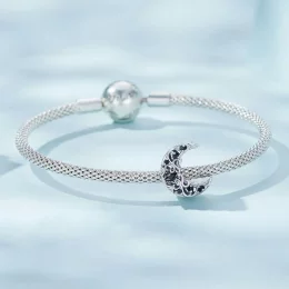 Charms Typu Pandora Księżyc Ciemnej Nocy - SCC2370