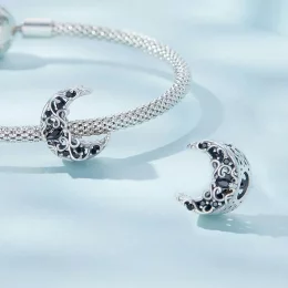 Charms Typu Pandora Księżyc Ciemnej Nocy - SCC2370