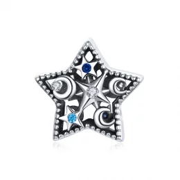 Charms Typu Pandora Księżyc i gwiazdy - BSC441