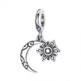 Charms Typu Pandora księżyc Lotus - SCC1826