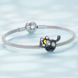 Charms Typu Pandora Księżycowy Kot - SCC2386