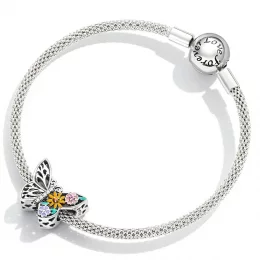 Charms Typu Pandora Kwiat Motyla - BSC588