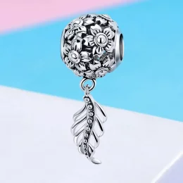 Charms Typu Pandora Kwiaty i Liście - SCC715