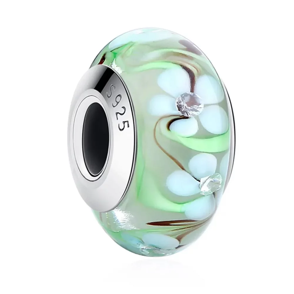 Charms Typu Pandora Kwiaty ze szkła Murano - SCZ020