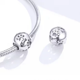 Charms Typu Pandora Śliczne ślady zwierzaka - BSC140