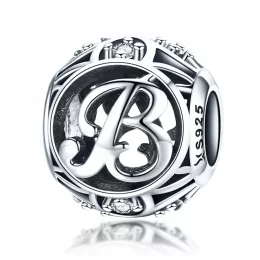 Charms Typu Pandora Litera b - SCC738-B