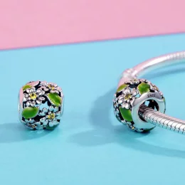 Charms Typu Pandora Małe stokrotki wiosną i latem - SCC490