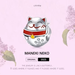 Charms Typu Pandora Maneki Neko - SCC1374