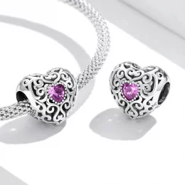 Charms Typu Pandora Miłość w stylu retro - SCC2136