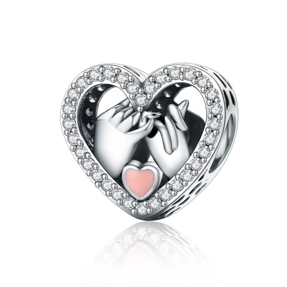 Charms Typu Pandora Nasza Pinky Obietnica na zawsze - SCC167