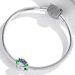 Charms Typu Pandora niebieski lotos - SCC2020