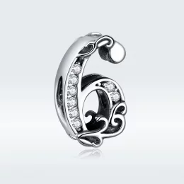 Charms Typu Pandora Numer 6 - SCC1418-6