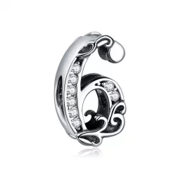 Charms Typu Pandora Numer 6 - SCC1418-6