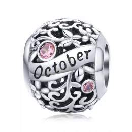 Charms Typu Pandora Październik Birthstone - SCC1385-10