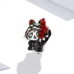 Charms Typu Pandora Panda z tygrysim kapeluszem - SCC2105