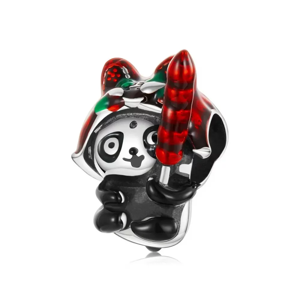 Charms Typu Pandora Panda z tygrysim kapeluszem - SCC2105