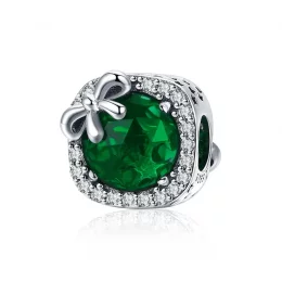 Charms Typu Pandora Pavé kokardka - SCC1058-GN